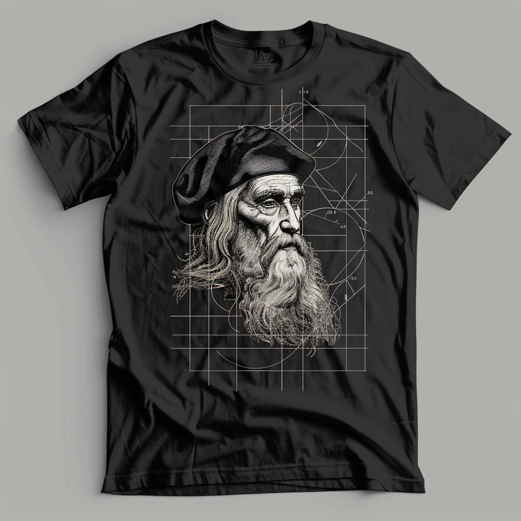 Playera de leonardo da vinci