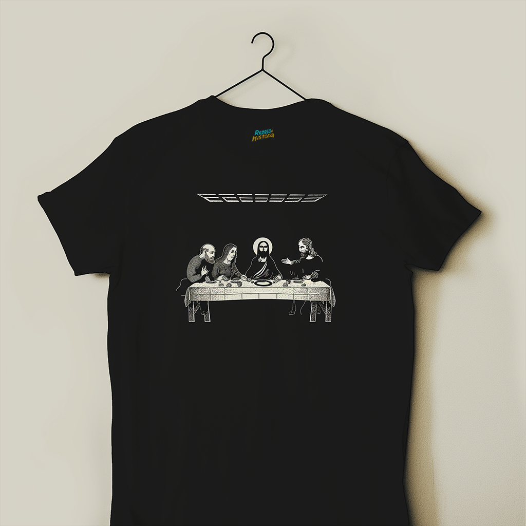 Playera minimalista de la ultima cena